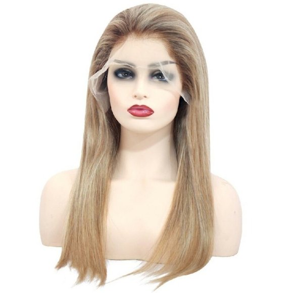 100% Human Hair Lace Front Wig Color: Balayage 20" - Picture 2 of 4